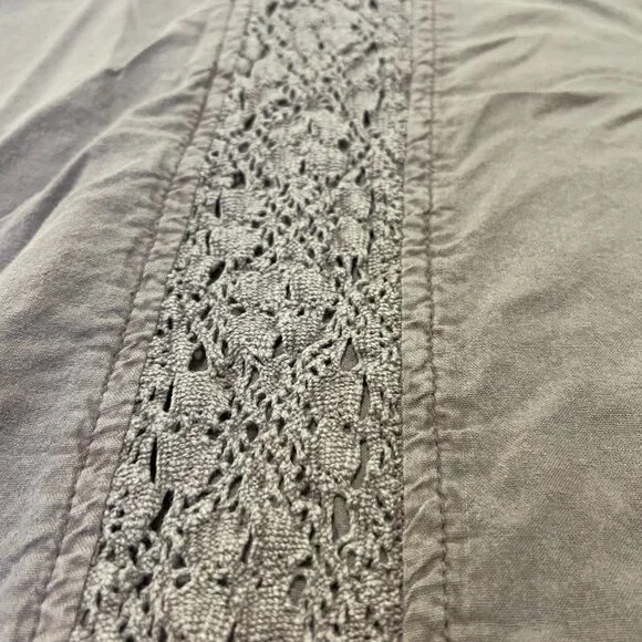 Pottery Barn Washed Cotton Full/Queen Duvet Set in Lavender - Picture 6 of 11